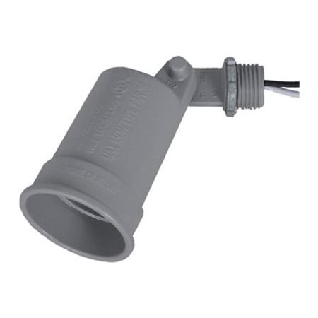 Hubbell ME GRY WP Porc Lamp LH150-2